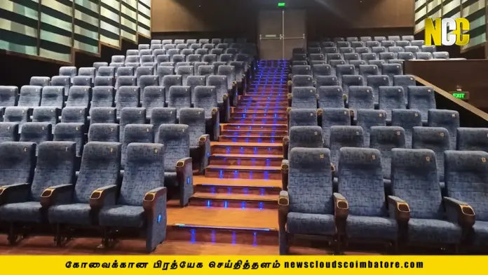 Inox theater, screen size, Prozone mall, inox coimbatore,