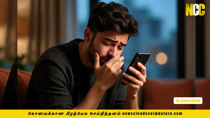 Young man phone cal Loan App Scam 1