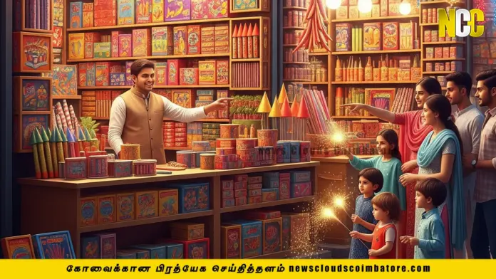 Coimbatore Diwali fireworks shop license application 2026