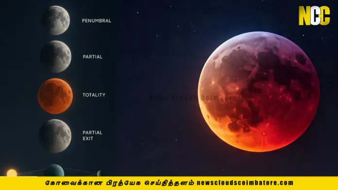 lunar eclipse india moon ncc news