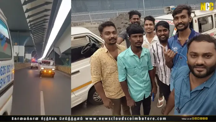 Coimbatore ambulance drivers helping Kerala patient