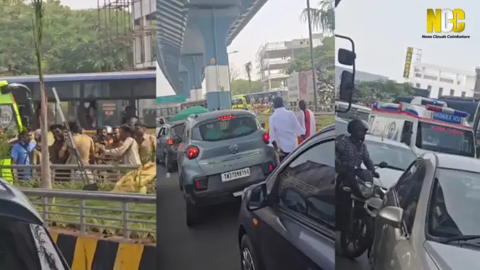 COIMBATORE BUS DRIVERS FIGHT