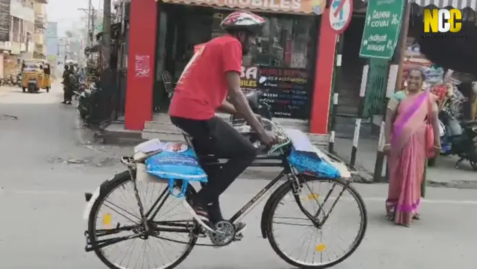 Elderly cyclist world record