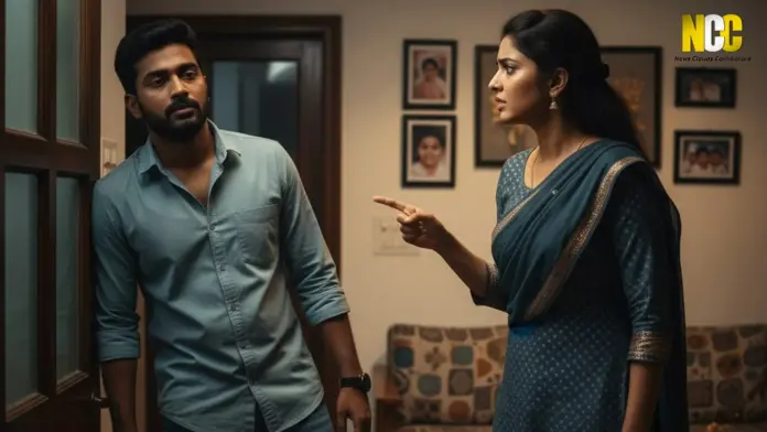 Drunk husband attacking wife