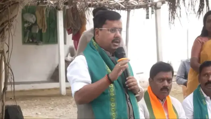 BJP meeting with workers