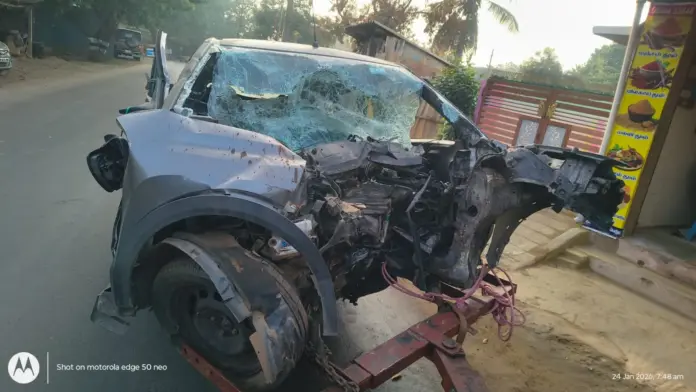 car crash accident scene