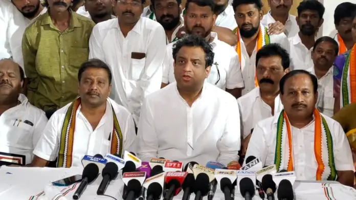 Congress leader media briefing