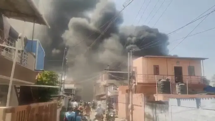 Peelamedu thermocol factory fire