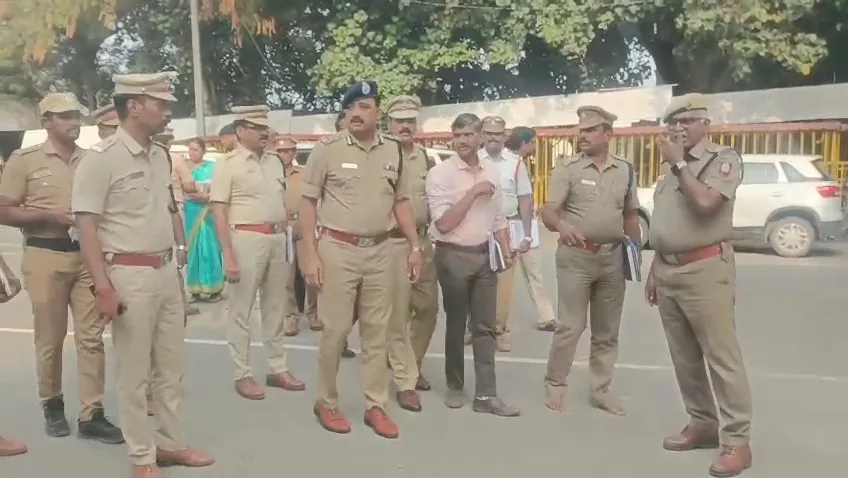 Police inspection at Marudamalai