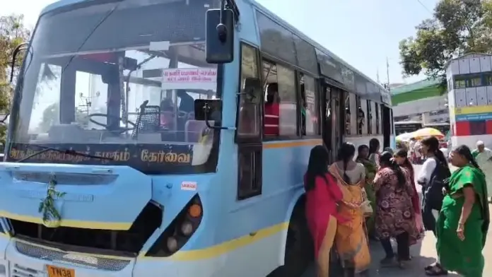 Coimbatore bus stand confusion missing name board passengers waiting