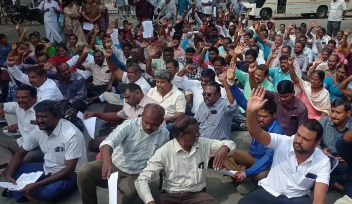 Revenue staff protest