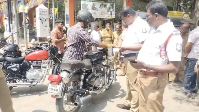 Loud silencer vehicle checking