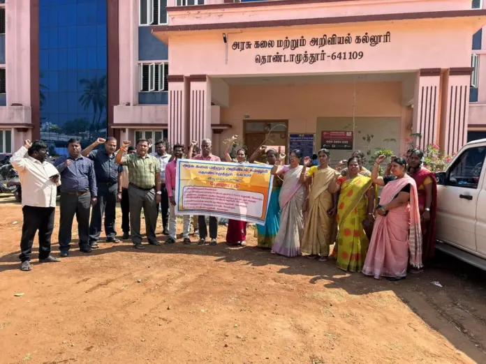 Guest lecturers protest Coimbatore