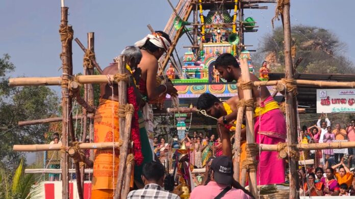 Kumbabishekam temple ceremony drone SIVA KANUVAI