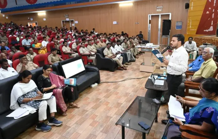 Election officers training session