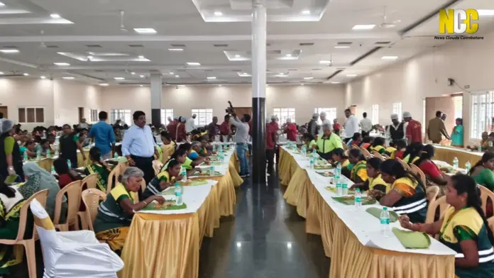 Sanitation workers food scheme Coimbatore