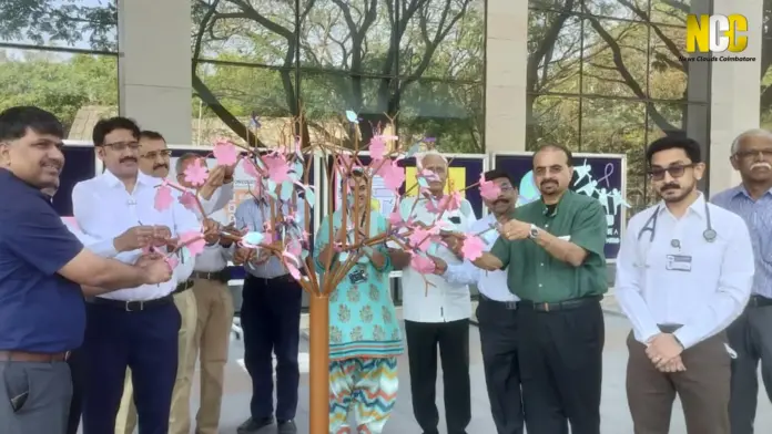 Group participating in unity tree ceremony.