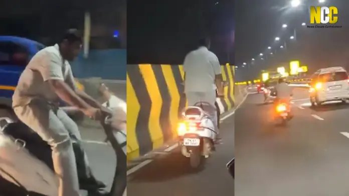 GT Flyover drunk biker video
