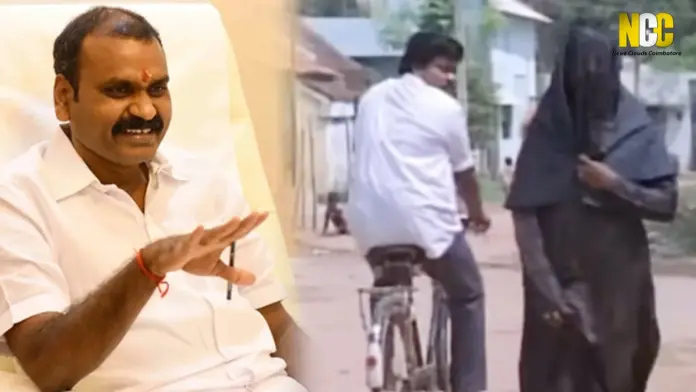 l-murugan-avoids-questions-on-vijay-nainar-issue கோவை நிகழ்ச்சியில் விஜய், நயினார் குறித்து எழுந்த கேள்விகளுக்கு மத்திய அமைச்சர் எல்.முருகன் பதில் அளிக்காமல் தவிர்த்தது கவனம் பெற்றது. L Murugan, Vijay controversy, நயினார் நாகேந்திரன், Coimbatore news, BJP Tamil Nadu, Tamil Nadu politics, Vijay Trisha issue, Murugan interview L Murugan press meet Coimbatore