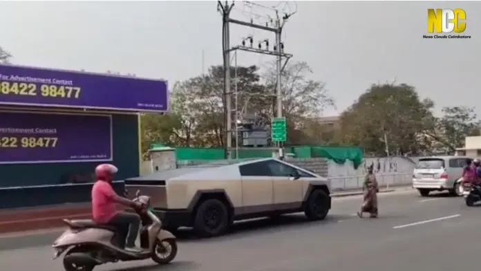 tesla cyber truck in coimabtore