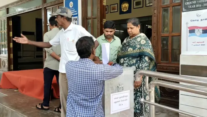 Public grievance box at Collector Office