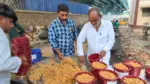 Ramzan biryani distribution event