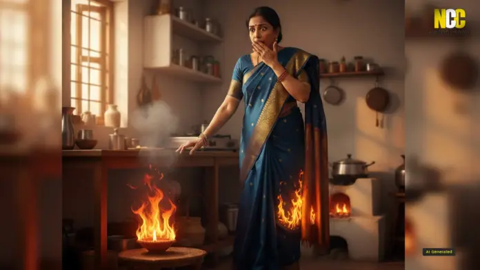 fire accident for women