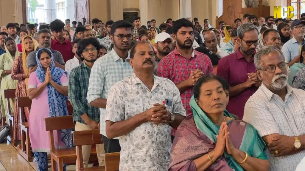 st. michel church in coimbatore palm sunday