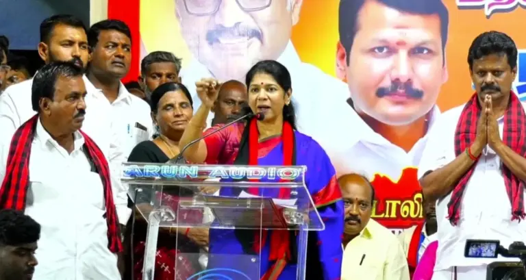 Kanimozhi campaign at Sulur