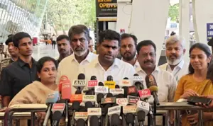 Annamalai speech at Coimbatore airport