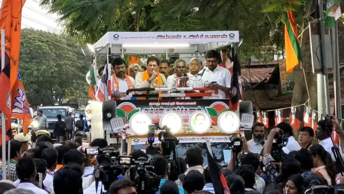 Piyush Goyal campaign in Coimbatore