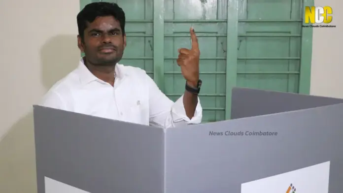 annamalai voting reaction