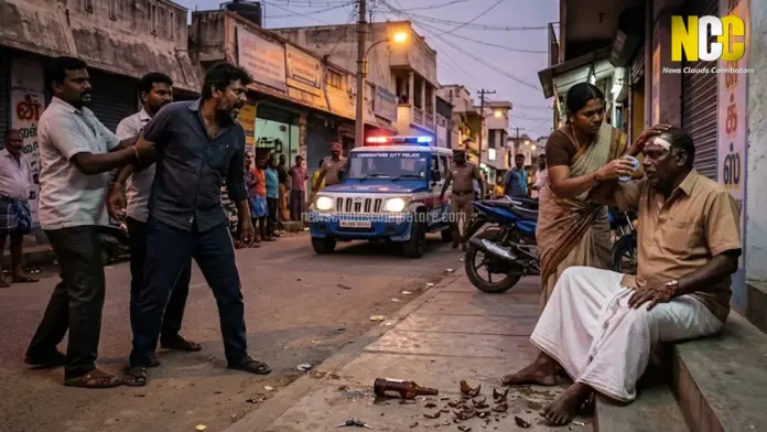 loan dispute attack scene