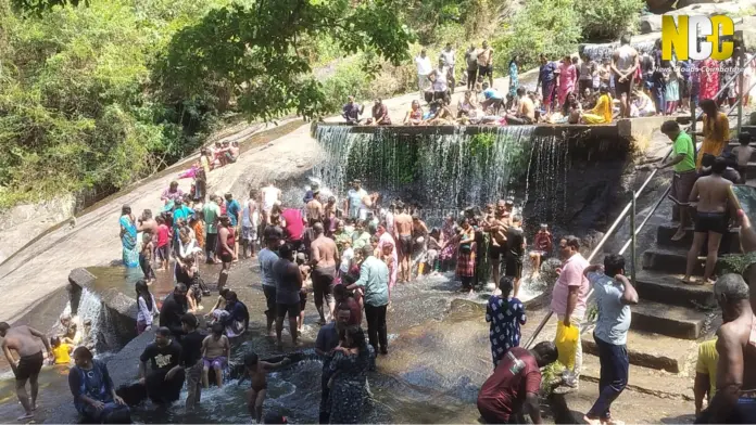 Coimbatore Kuttralam crowd scene