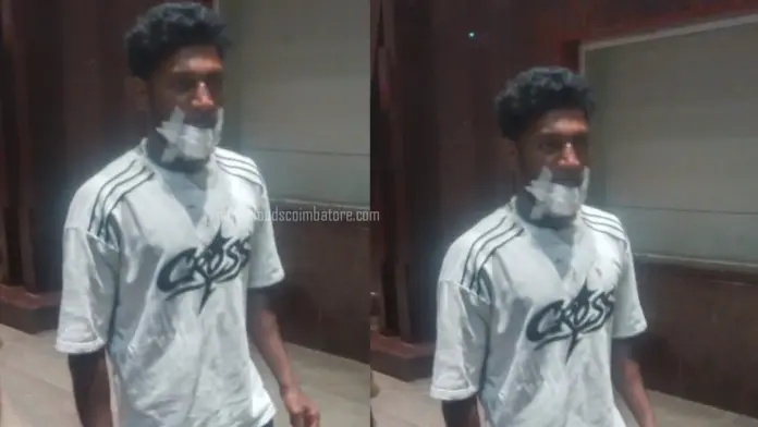 police beat young man