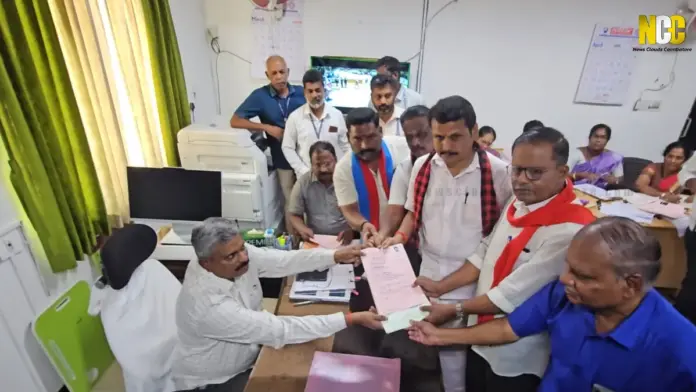 Senthil Balaji files nomination