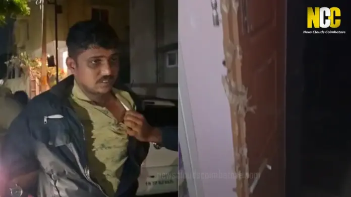 Midnight theft attempt in Coimbatore