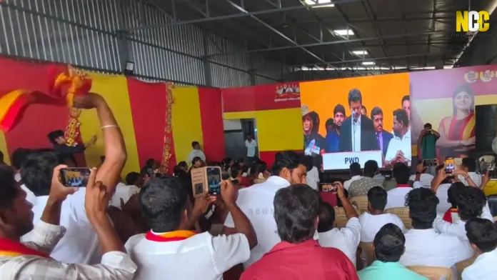 த.வெ.க supporters celebration