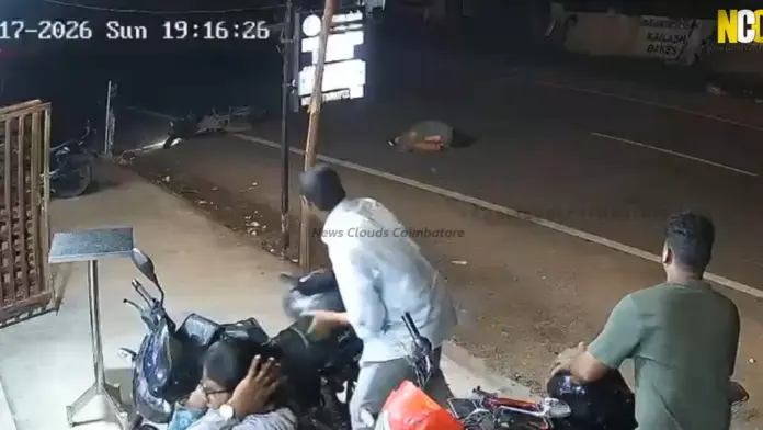 Coimbatore accident CCTV