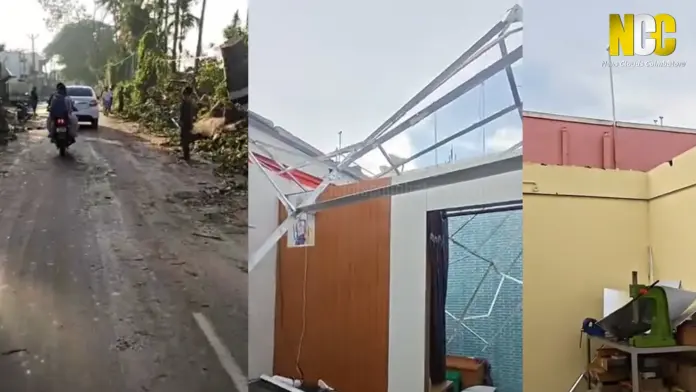 Storm damage in Coimbatore