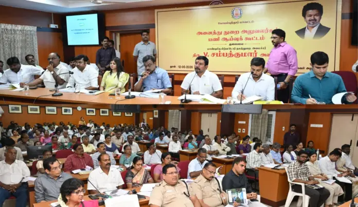 Development projects review meeting in Coimbatore
