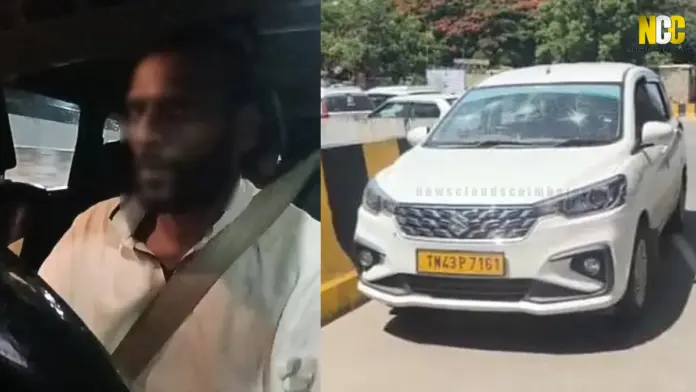 Coimbatore Rapido driver incident investigation scene