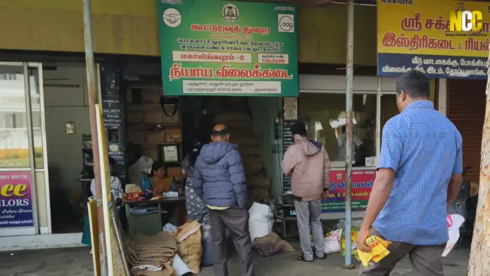 Expired palm oil at Pollachi ration shop