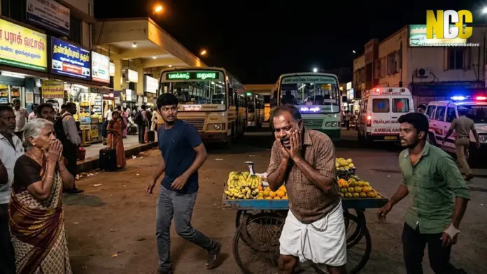 Fruit vendor blade attack Coimbatore