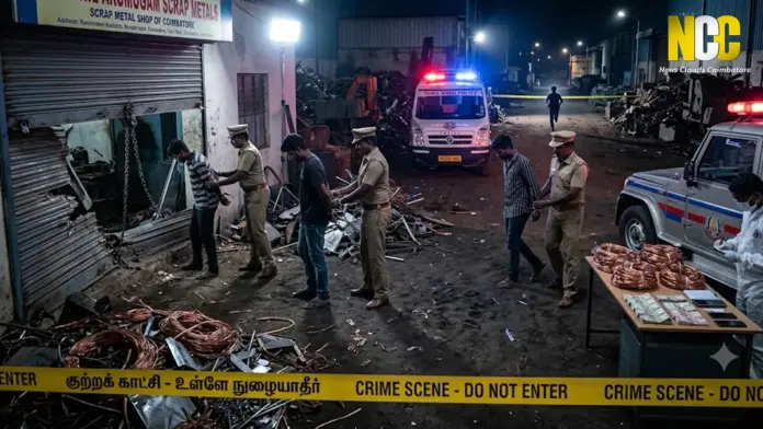 Copper Wire Theft at Scrap Shop