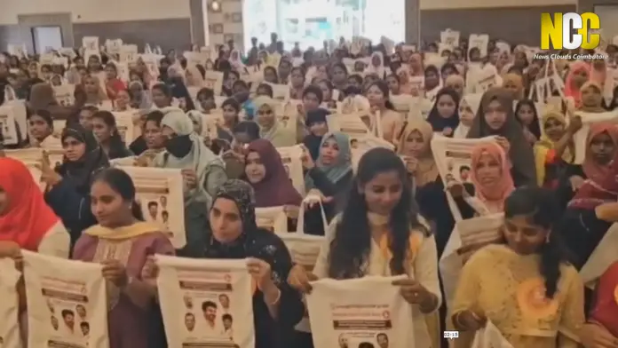 600 women stitching cloth bags in Coimbatore world record.
