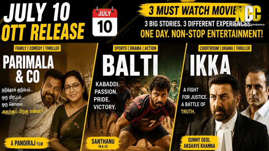 July 10 OTT movies release list.