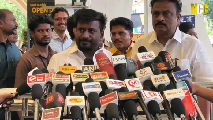 Minister Rajmohan at Coimbatore Airport