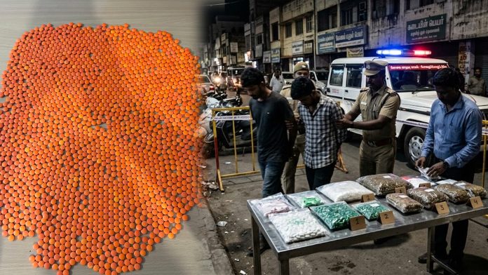 Drug tablets seized in Coimbatore