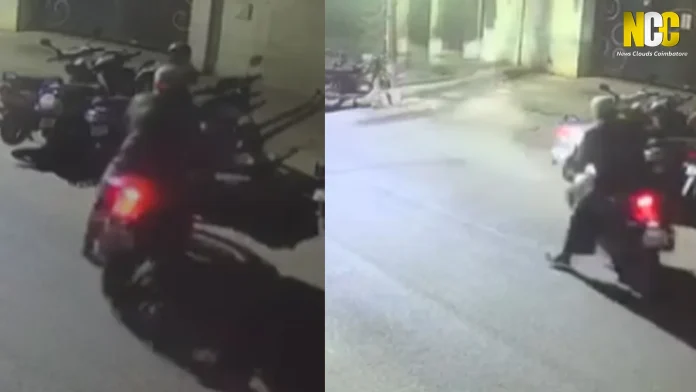 R15 bike theft CCTV in Coimbatore